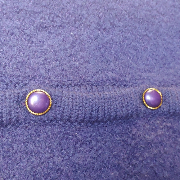 Fred Thomas Size Medium Purple Vest Women's So Soft Fall Cozy Cute Cheap - Picture 5 of 8